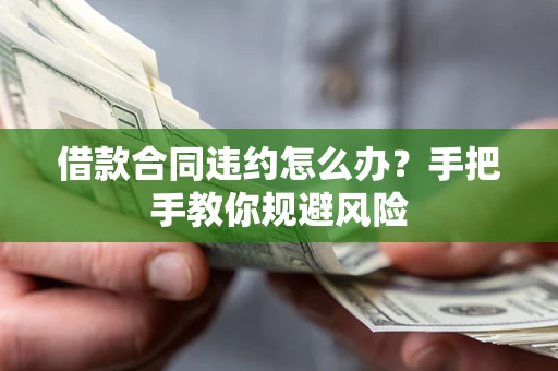 武汉借款合同违约怎么办？手把手教你规避风险
