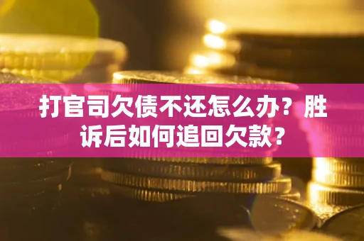 武汉打官司欠债不还怎么办？胜诉后如何追回欠款？