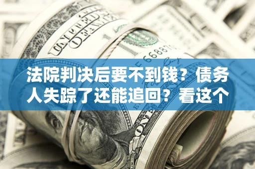武汉法院判决后要不到钱？债务人失踪了还能追回？看这个方法！