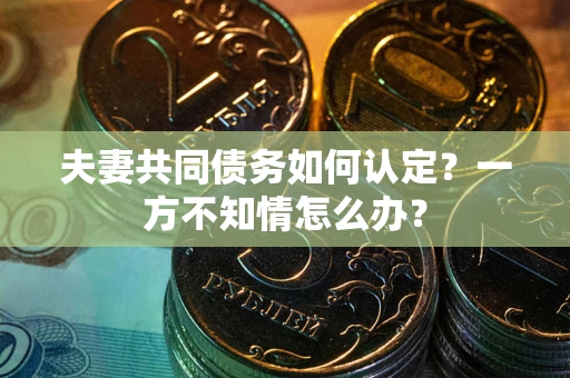 武汉夫妻共同债务如何认定？一方不知情怎么办？