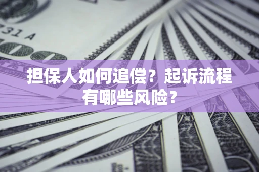 武汉担保人如何追偿？起诉流程有哪些风险？