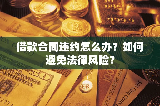 武汉借款合同违约怎么办？如何避免法律风险？