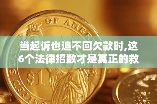 武汉当起诉也追不回欠款时,这6个法律招数才是真正的救命稻草